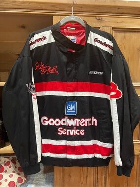 Nascar Dale Earnhardt Goodwrench Vintage Racing Bomber Jacket